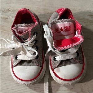 Kids converse all stars - Gray and Red